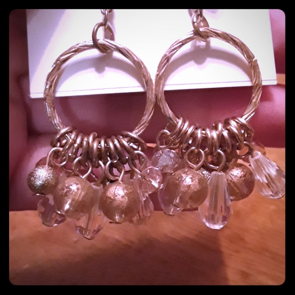 Gold earrings